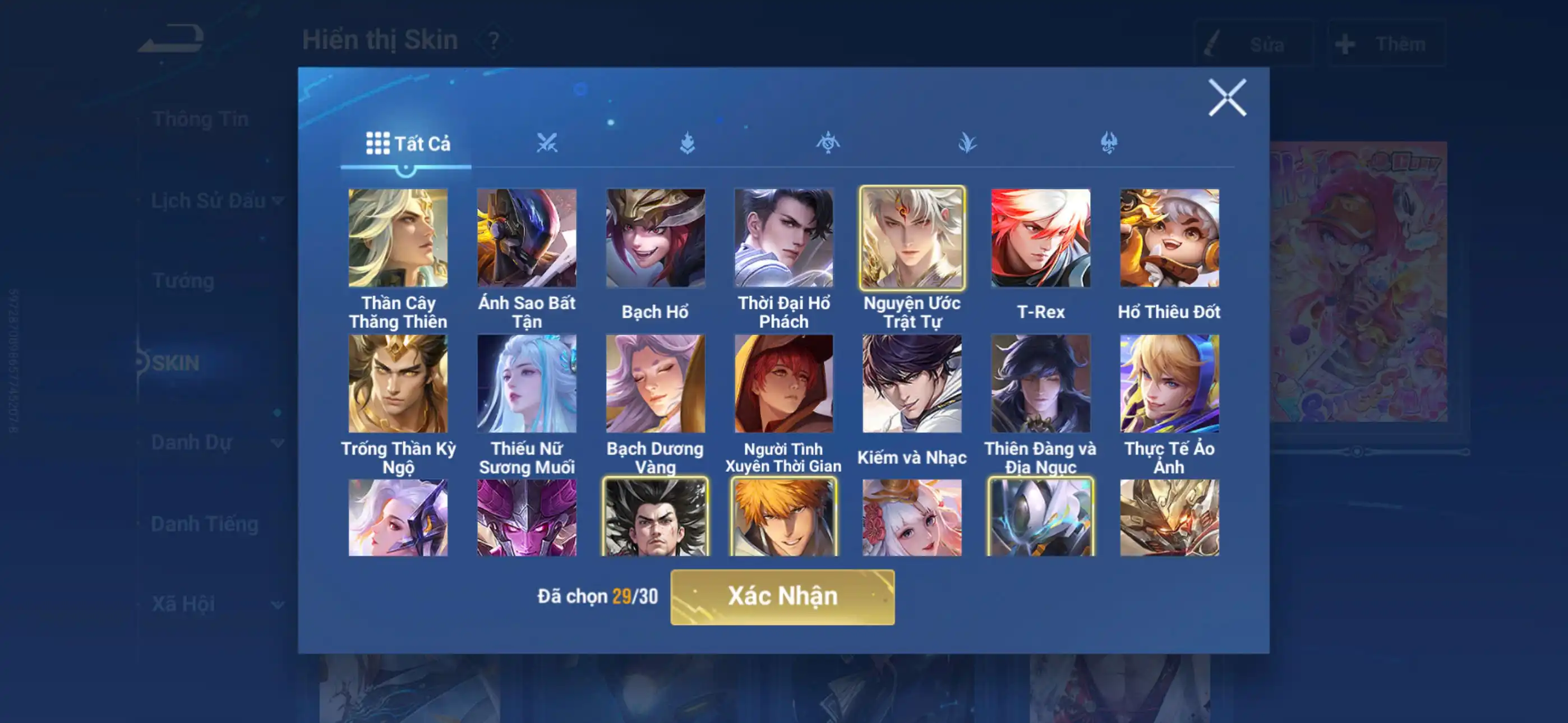 Ảnh Acc glb infinite giao mail Vip 10 408 skin 8 flawess, 5 mythic(1 skin lính), 11 skin hợp tác (hiếm) Siêu nhiều skin truyền thuyết limited  1 load nền